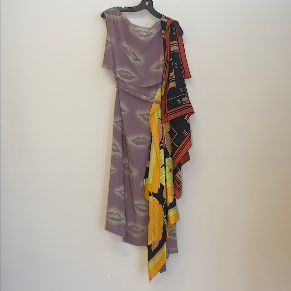 DRIES van NOTEN Scarf Silk The Depot Dress 34 US 2 - Picture 11 of 13